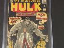 Incredible Hulk 1 CGC 5.5 FN- OWW NO MARVEL CHIPPING Marvel 1962 Origin Issue