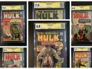 INCREDIBLE HULK 1 to 6 CGC 6.0 All SIGNED SS STAN LEE 1ST AVENGERS IRON MAN 181