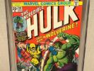 THE INCREDIBLE HULK #181  CGC  9.4  NM OW/W 1st Full Appearance Of Wolverine NR