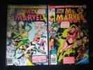 Ms. Marvel #1 (Jan 1977, Marvel) and Ms.Marvel #2 (Feb 1977,Marvel)