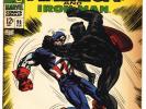 TALES OF SUSPENSE #98 VG, Captain America vs. Black Panther Marvel Comics 1967