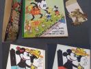 RARE 1934 MICKEY MOUSE WADDLE BOOK With SOME WADDLES, HOLDERS, BANNER & DJ
