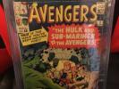 The Avengers #3, 1st Hulk Sub-Mariner team-up,  CGC 7.0