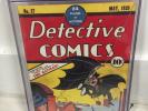 RARE 1939 GOLDEN AGE DETECTIVE COMICS #27 CGC NG BATMAN STORY COMPLETE ORIGINAL