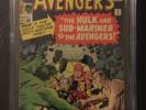 Avengers #3 CGC 7.0 Hulk & Sub-Mariner vs Avengers Iron Man Thor Ant Man