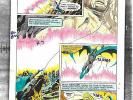 Original 1970s Batman/Kamandi Brave & the Bold 120 DC comic color guide art pg 8