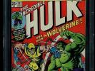 Incredible Hulk 181 CBCS 9.4 WP 1st Wolverine CENTERED  L K like cgc
