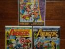 Avengers comic lot, Avengers 100, Avengers #99 #100 #101 run, bronze age, marvel
