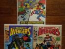 Avengers bronze age comic lot, Avengers 68 69 70, Avengers #68-#70 run, marvel