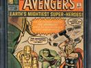 Avengers 1 CGC 3.0 G/VG OW/W Marvel 1963 Thor Iron Man Hulk 1st app Avengers