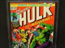 MARVEL COMICS INCREDIBLE HULK #181 1974 CGC 9.4 WHITE PAGES 1st FULL WOLVERINE