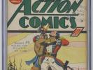 Action Comics #8 CGC 4.0 MEGA KEY Early Superman Court Copy Wonder Man Case