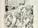 Arthur Adams SIGNED Marvel Comics Avengers #100 Art Print   Hulk Iron Man Thor