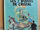 TINTIN SEPT BOULES DE CRISTAL   signé Hergé  Année 1948