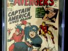 Avengers #4 CGC 9.4 (C) 1st Captain America Endgame Nicolas Cage Marvel Comic