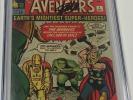 Marvel Avengers #1 Signed by Stan Lee CGC 8.5 SS 1st Appearance of the Avengers