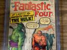Fantastic Four #12 CGC 4.0 Restored Grade C-1 Hulk Meets FF
