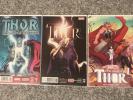 Jane Foster Thor Lot Thor: God Of Thunder #25 Thor #8 The Mighty Thor #1