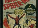 Amazing Spiderman 1 CGC 8.0  Marvel 1963 WHITE Pgs 2045726001