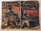Fantastic four Issue 25 & 48 comic Lot. Low Grade