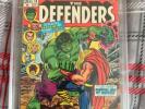 MARVEL COMICS. THE DEFENDERS # 10. 1973. HULK V THOR CGC 8.0