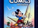 Disney Comics Stories #4 CGC SS 9.8 signed Brett Iwan VOICE MICKEY DISNEY NM/MT