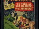 Avengers #3 CGC VF/NM 9.0 Off White to White Marvel Comics Thor Captain America