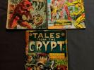 3 COMICS TALES FROM CRYPT 34 1953 TALES OF SUSPENSE 24 1961 TALES OF EVIL 3 1975