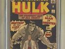 INCREDIBLE HULK #1 Marvel Comics 1962 CGC 5.5 Origin & 1st Appearance