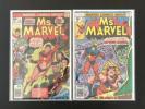 Ms. Marvel 1 & 19 - 1st Appearance Ms. Marvel - Capt. Marvel - 1977 1978 Marvel
