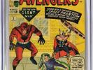 E025 AVENGERS #2 Marvel CGC 3.0 GD/VG (1963) 1st App SPACE PHANTOM; HULK LEAVES