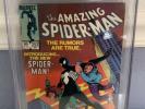 Amazing Spiderman 252 Cgc 9.6, Ow/w 1st App Of Black Suit Which Becomes Venom