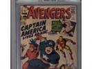 AVENGERS 4 CGC 5.0 SIGNATURE SERIES SIGNED STAN LEE V 1