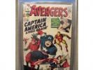 Avengers 4 cgc 3.5 1st Silver Age Captain America OW
