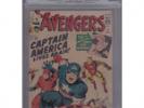 Avengers #4 CGC 9.2 NM- 1st Silver Age Captain America Marvel Movie Sub-Mariner
