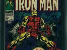 Iron Man #1 CGC 9.6 1968 WHITE Robert Downey Avengers Thor Hulk C6 cm clean