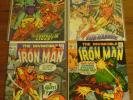 The Invincible Iron Man #21-22-25-28 **Fine+ to VF+** ( 1969 ) Marvel Comics