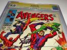 AVENGERS 55 CGC 9.0 SS SIGNATURE 1ST/FIRST ULTRON SIGNED BY STAN LEE 2 1968