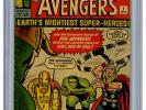 Avengers 1 CGC 5.0 Iron Man Thor Hulk Ant-Man Wasp Kirby Marvel Silver Age Comic
