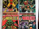 Lot of 4: Strange Tales feat. Warlock #178, #179, #180, #181 (1975, Marvel)