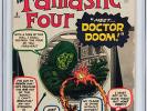 Fantastic Four #5 CGC 5.0 1st Dr. Doom 1962 Hulk Avengers move C9 913 1 cm