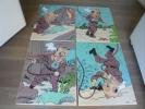 4 Plaques Emaillées Tintin Serie Rackham No Aroutcheff Leblon Pixi TBE