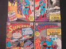 SUPERMAN Lot of 4 #s 189 190 191 194 silver age DC comics