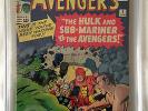 CGC 4.0= AVENGERS #3 (SEE MY OTHER ITEMS) RARE EARLY ISSUE- 1ST HULK/SUB TEAM UP
