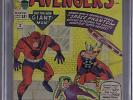 Avengers #2 Marvel 1963 CGC 5.0 (VERY GOOD/ FINE)