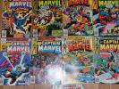 CAPTAIN MARVEL #49-55, #57-62, 1977-1979 -all high-grade Marvel Comics Group