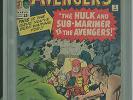 Avengers #3 CGC 4.0 First Hulk Sub-Mariner Fantastic Four Spider-Man X-Men Kirby