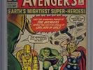 The Avengers 1  CGC 5.0 Universal Grade 1963 First Avengers