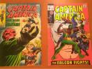 CAPTAIN AMERICA #115 & #118 - FALCON 2nd appearance - RED SKULL - Silver Age