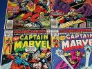 Captain Marvel #55,56,57,58 Bronze Age Run of 4 Thor Drax the Destroyer